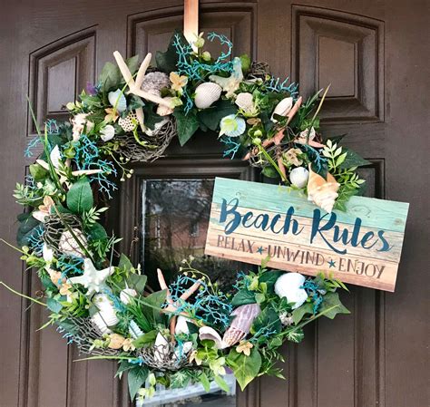 Beach House Wreath Spring Wreath Beach Wreath Summer Wreath