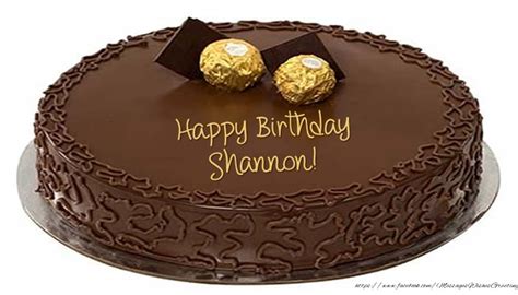 Happy Birthday Shannon Cake Greetings Cards For Birthday For