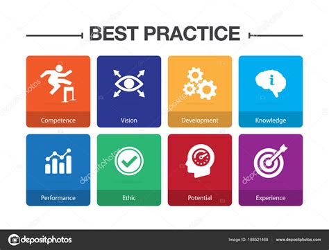 Best Practice Infographic Icon Set — Stock Vector © Garagestock 188521468