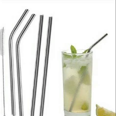 Jual Sedotan Stainless Steel Straw Sedotan Metal Ramah Lingkungan Melengkung Shopee Indonesia