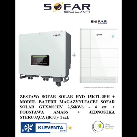 Zestaw Hybrydowy Sofar Solar 15kw Z Falownikiem SOFAR HYD15KTL 1 X