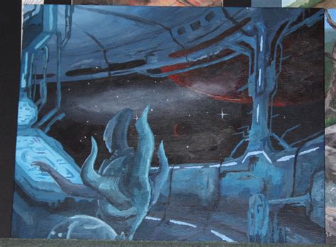 acrylic alien painting by cheesefreeak on DeviantArt