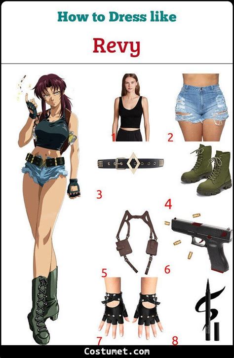 Revy Costume from Black Lagoon for Cosplay & Halloween | Black lagoon ...