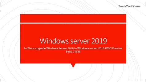 In Place Upgrade Windows Server To Windows Server Preview