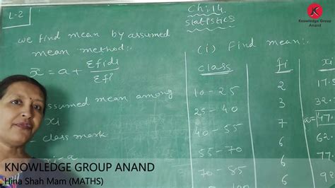 Class 10 Eng Med Maths Ch 14 Statistics Assumed Mean Method Ex 14 1 Q 1 Youtube