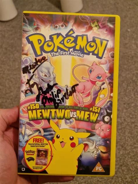 JAY GOEDE Philip Bartlett Signed Pokémon First Movie Vhs Sealed With