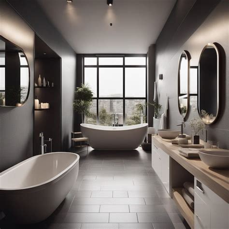 Premium AI Image | A modern and luxury bathroom