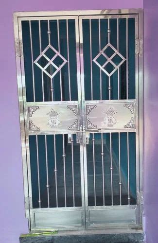 Polished Modern Feet Stainless Steel Hinged Door For Home Thickness