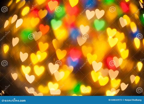 Bokeh Of Heart Blur Background Colorful Stock Photo Image Of