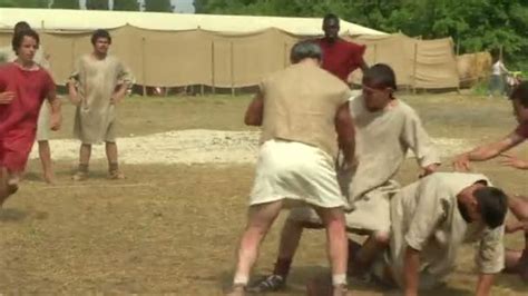 Roman legionary play Harpastum — Stock Video © 02lab #33386053