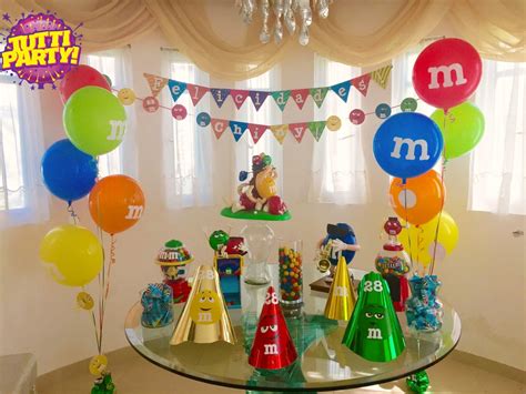 M&M Party decorations, M&Ms Party ideas, Bubble balloons, balloons ...