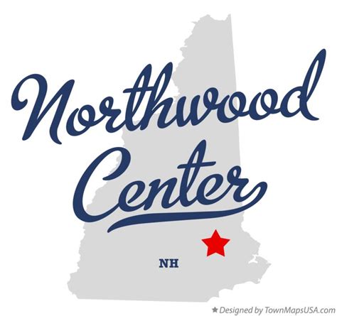 Map of Northwood Center, NH, New Hampshire