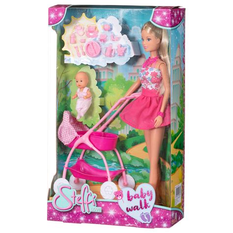 Steffi Love Baby Walker Pink Kids Dolls Bandm