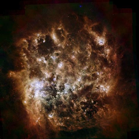 "Large Magellanic Cloud Galaxy Dusty Space Cloud PIA15254 NASA ...