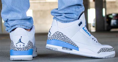 On-Foot: Air Jordan 3 ‘UNC’ - Releases