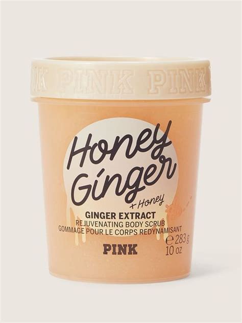 Victorias Secret Pink Honey Ginger Rejuvenating Body Scrub With Pure Honey And Ginger Extract