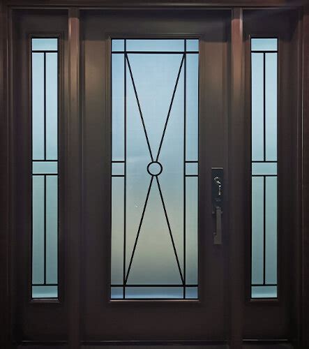 Wrought Iron Glass Door Inserts — Distinctive Glass Inserts Wrought Iron And Decorative Glass