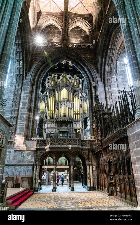 Organ in Chester Cathedral, Cheshire, England Stock Photo - Alamy