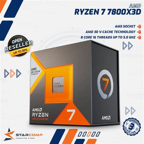 Jual Amd Ryzen 7 7800x3d Gaming Processor Am5 8 Core 16 Threads Di