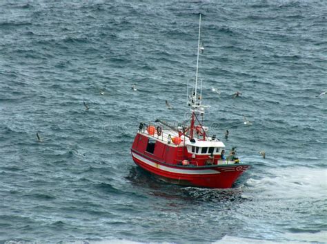 Fishing Boat in the Atlantic Ocean Stock Photo - Image of marine ...