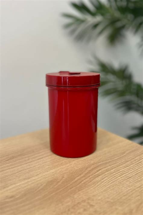 Porta erva mate plástico bico dosador VERMELHO