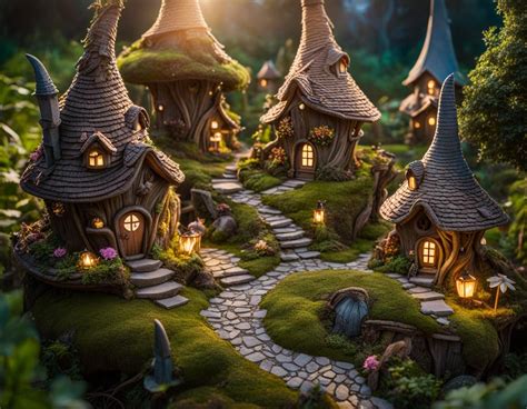 Enchanted Fairy Village 2 Ai Generated Artwork Nightcafe Creator