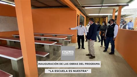 INAUGURACIÓN DE OBRAS DEL PROGRAMA LA ESCUELA ES NUESTRA YouTube