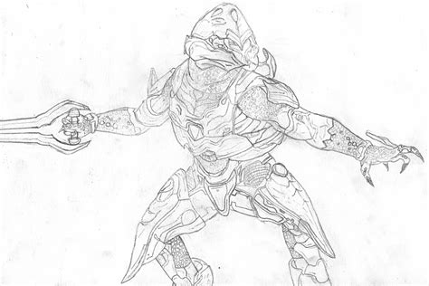 Halo: Elite With Energy Sword by Rubysmooby on DeviantArt