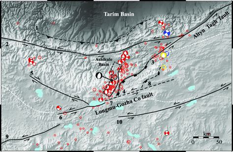 A Tectonic Map Of The Yutian Region Black Solid Lines And White