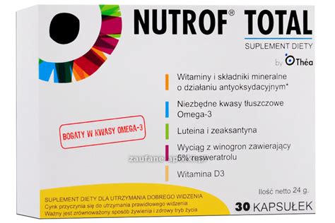 NUTROF TOTAL 30 kapsułek zaufane apteki pl