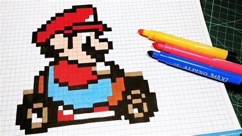 Como Dibujar A Mario Bros En Cuadritos