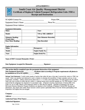 Fillable Online Aqmd South Coast Air Quality Management District