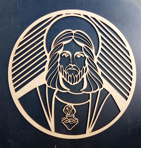 Mandala Jesus Cristo Cm Mdf Dona Arte