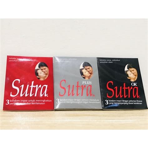 Jual Kondom Sutra Isi 3 Perkemasan Sutra Classic Merah Sutra OK