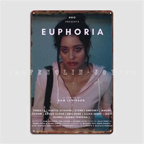 Euphoria Affiche De La S Rie T L Vis E Alexa Demie Panneau En M Tal