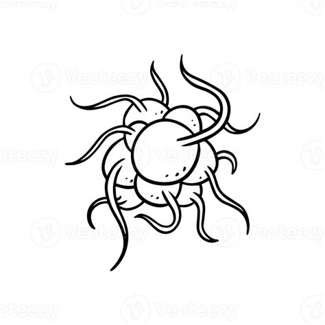 Virus hand drawn illustration design 14296071 PNG