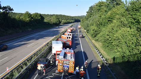 Massencrash Auf Der A7 Auch Retter Aus Unserer Region Im Einsatz