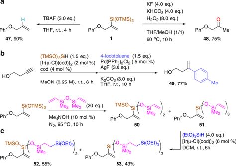 Product Derivatizations A Desilylation And Tamao Oxidation B One Pot