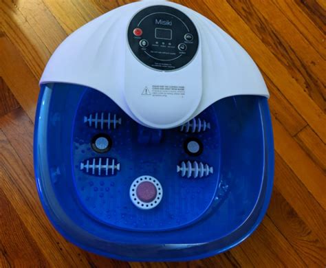 Foot Spa Misiki Foot Bath Massager With Heat Bubbles Vibration And Auto Shut Off Massagers