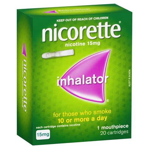 Nicorette Inhalator 15mg 20 My Chemist