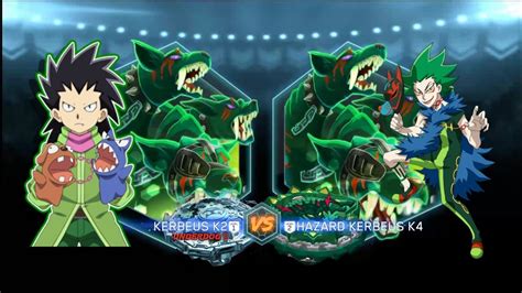 King Kerbeus Vs Hazard Kerbeus Beyblade Burst App Gameplay Battle Youtube