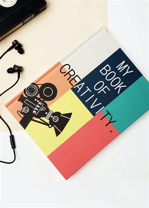 book  creativity colourblocked hard cover notebook