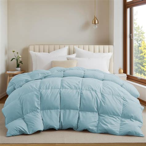 Amazon Unikome Goose Feather Down Comforter With Pinch Pleat