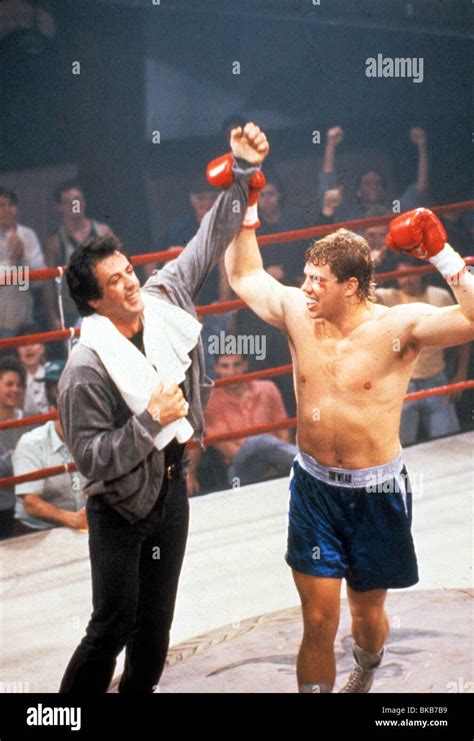 Rocky V 1990 Sylvester Stallone Tommy Morrison Rkv 042 Stock Photo