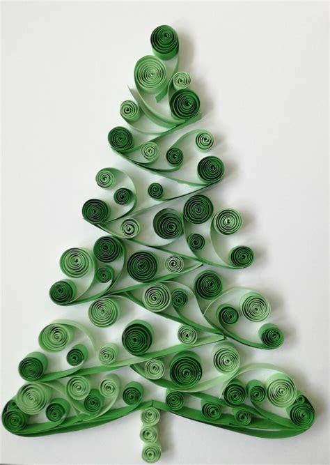 Christmas Tree Quilling Wall Art Handmade Decoration - Etsy | Modèles ...