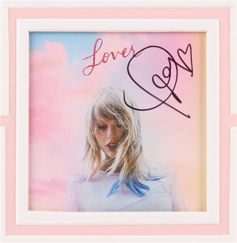 Taylor Swift Signed 22.5x25.5 Custom Framed "Lover" Album Photo Display ...