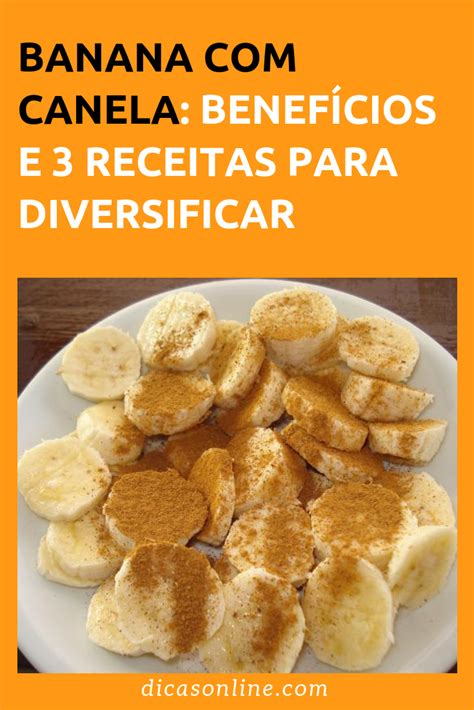 Deliciosa Receita De Banana Canela Que Faz Bem Para Sua Sa De