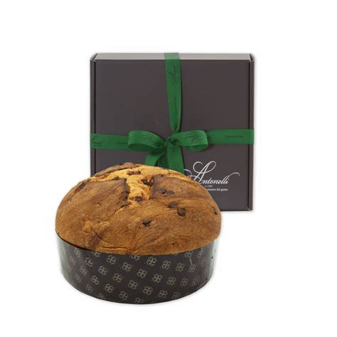 Panettone Artigianale Pere Cioccolato Gift Box Nastro Antonelli S R L