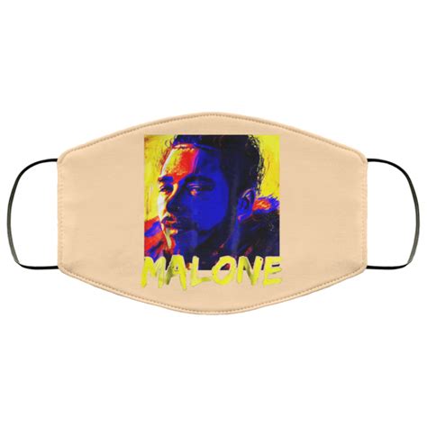 Malone Vintage Rapper Post Malone Face Mask | 0sTees