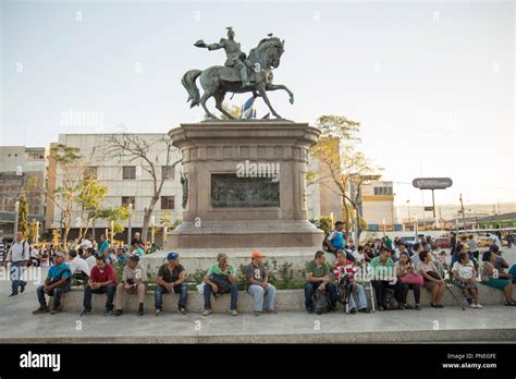 Monumento Capitan Gerardo Barrios San Salvador El Salvador Stock